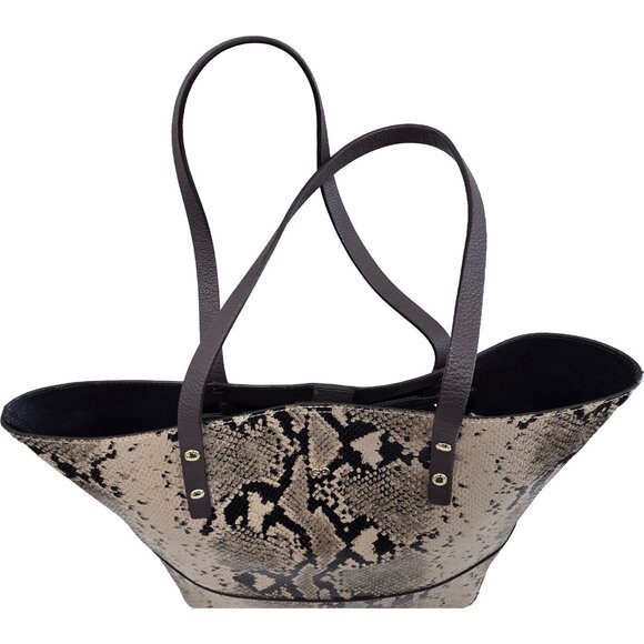 Cole Haan Snakeskin Print Tote - Picture 7 of 9